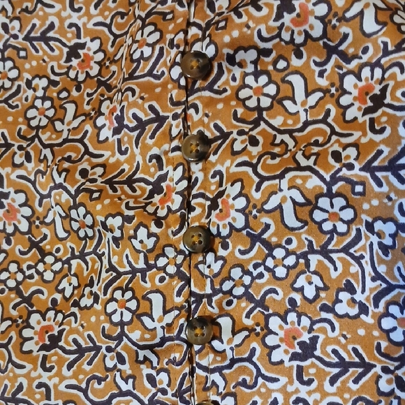 Anthropologie Brown and White Patterned Camisole - Picture 6 of 8